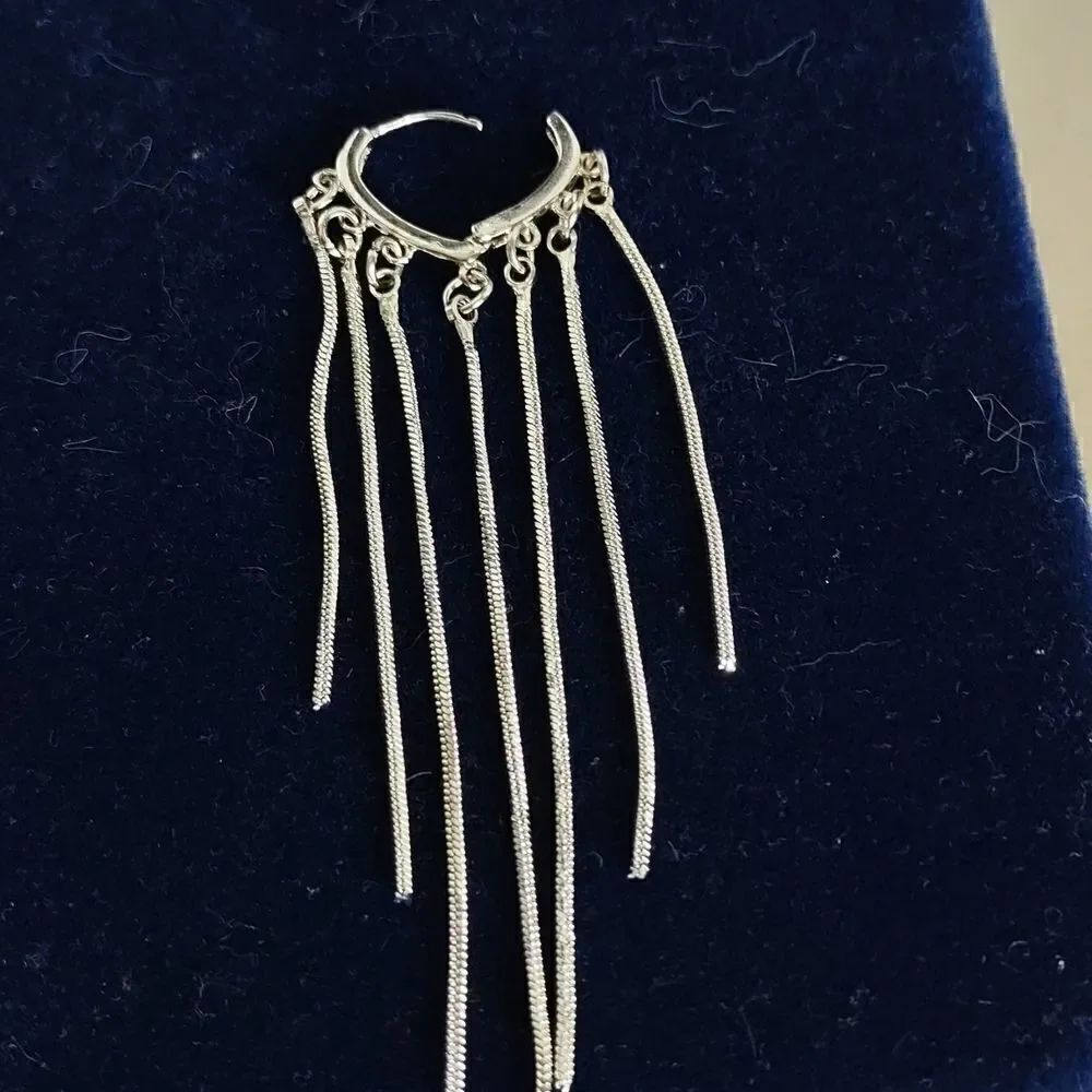 Dangle Chain Earrings - Picture 2 of 5